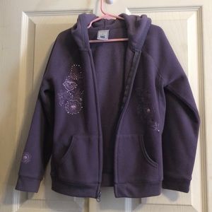 Old navy purple zip-up hoodie